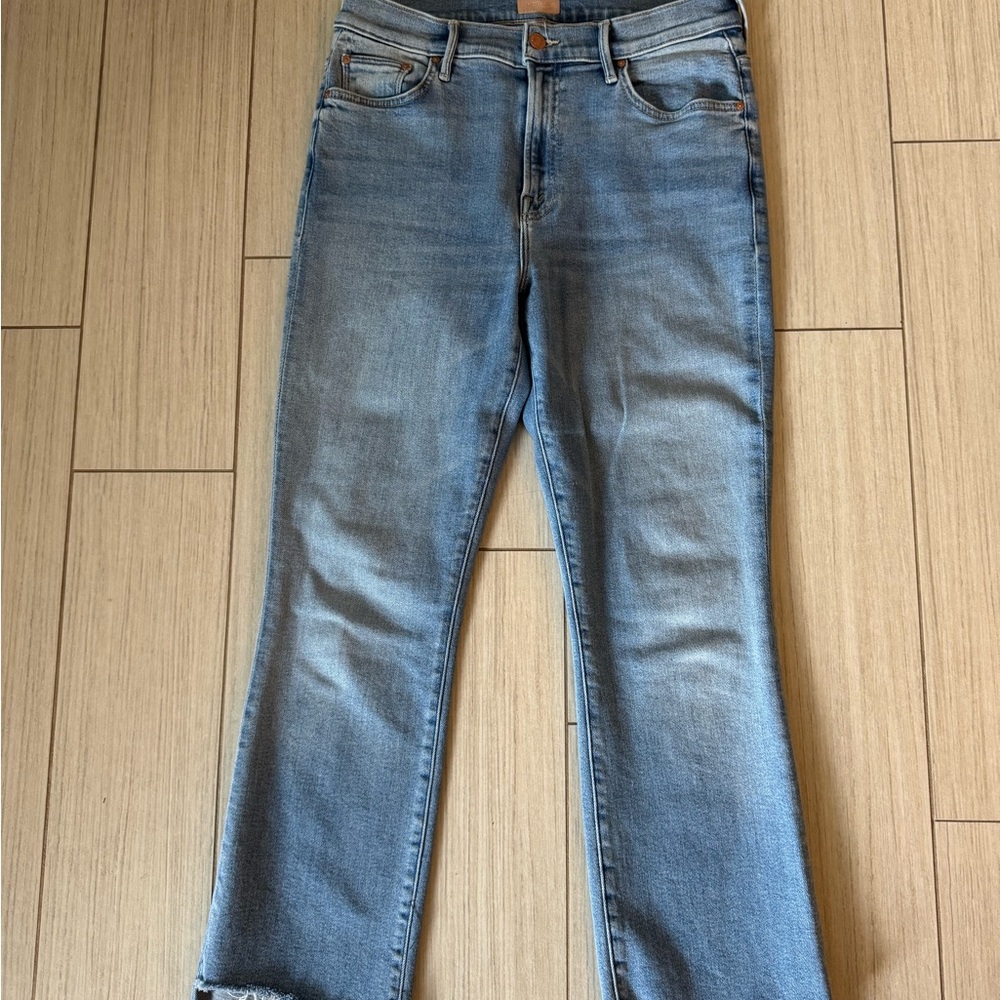 MOTHER Insider Crop Step Fray Jeans